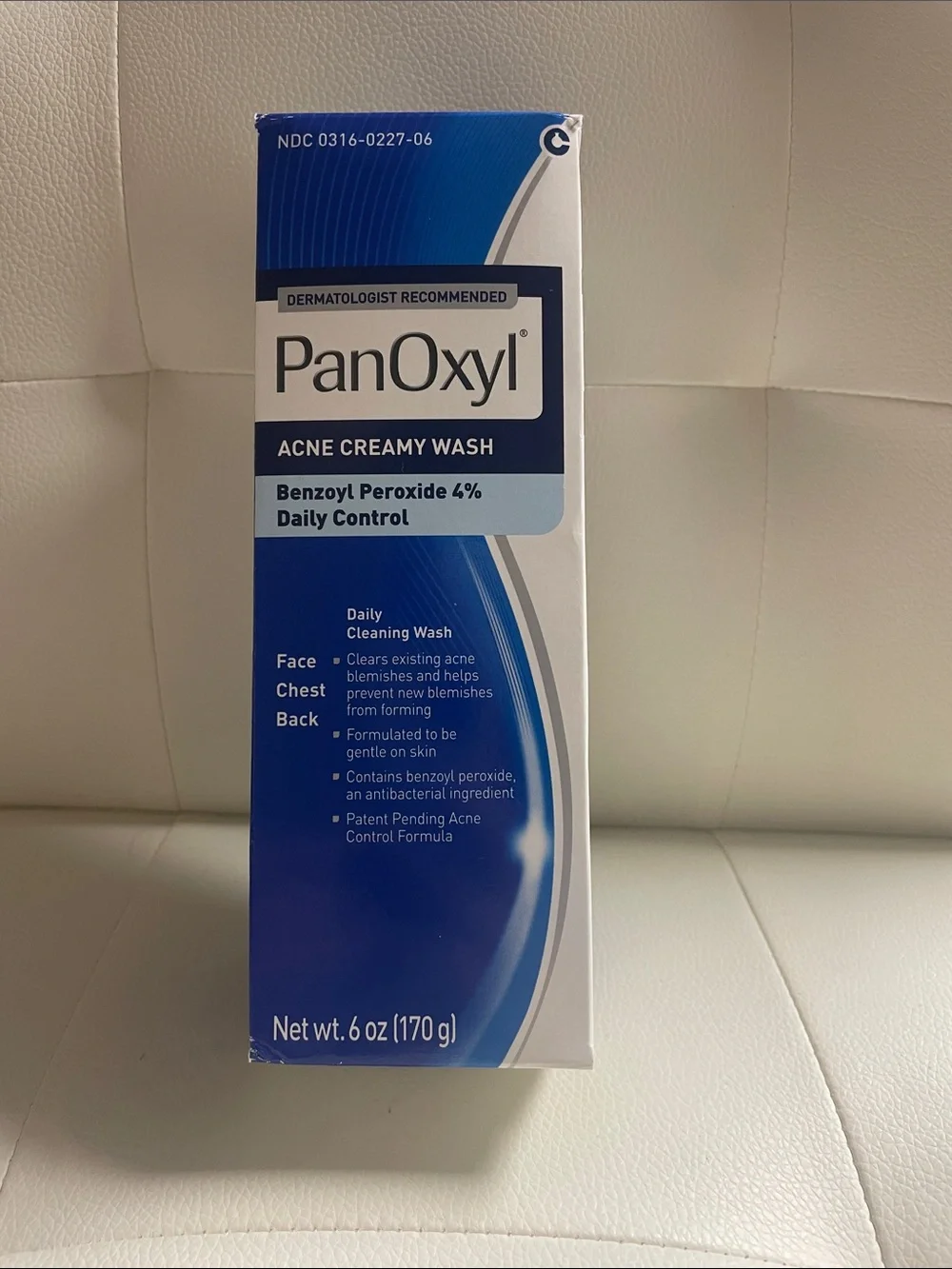 Acne Creamy Wash Benzoyl Peroxide 4% - Blue